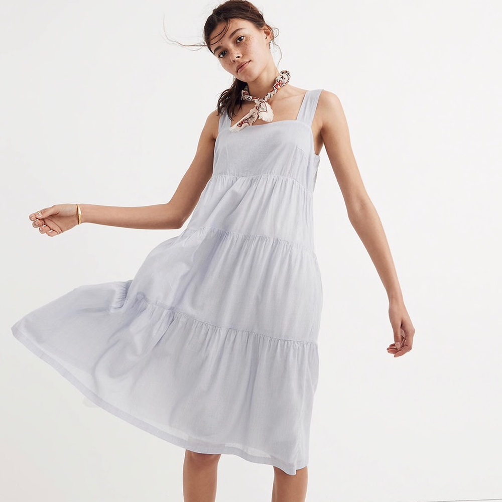 Madewell stripes midi dress